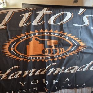 Tito''s  Vodka Cloth Banner 58 x 40" Advertising